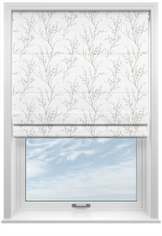 Laura Ashley Pussy Willow, Dove Grey - Twist&Fit Roman Blind